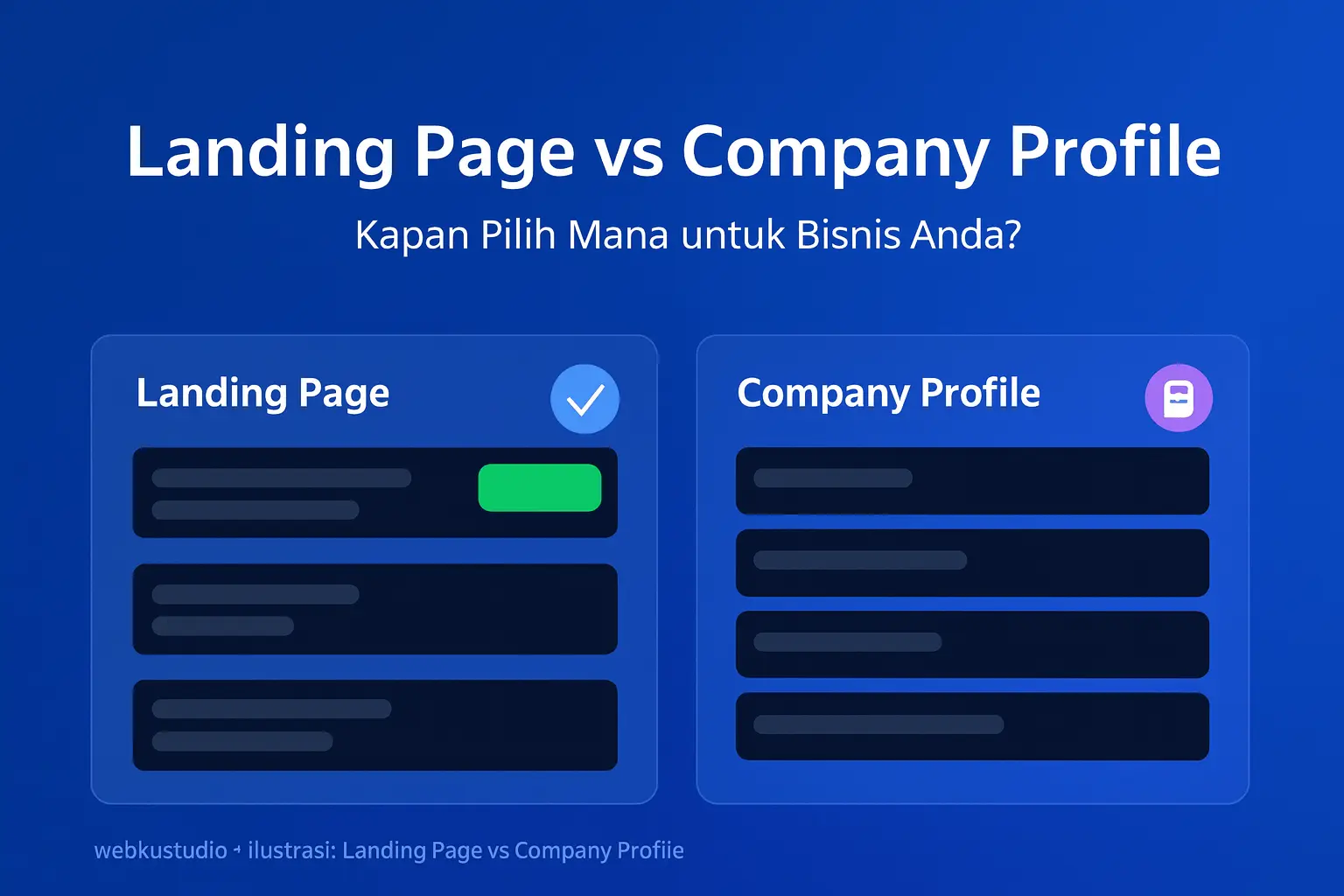 Landing Page vs Company Profile: Kapan Pilih Mana?